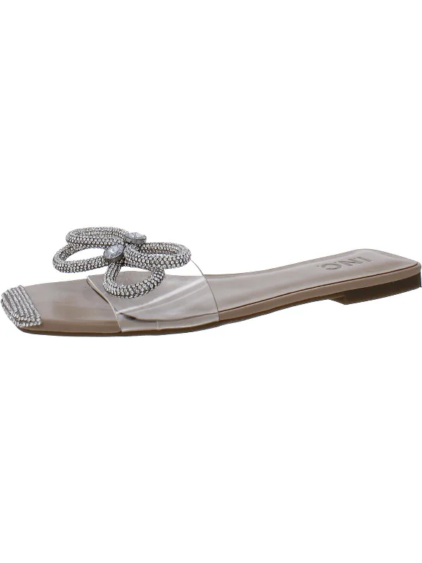 Waterproof Women's Rubber Beach Sandals with Arch Support in Blue for Water ActivitiesPlora Womens Rhinestone Square Toe Slide Sandals Waterproof Women's Rubber Beach Sandals with Arch Support in Blue for Water ActivitiesPlora Womens Rhinestone Square Toe Slide Sandals