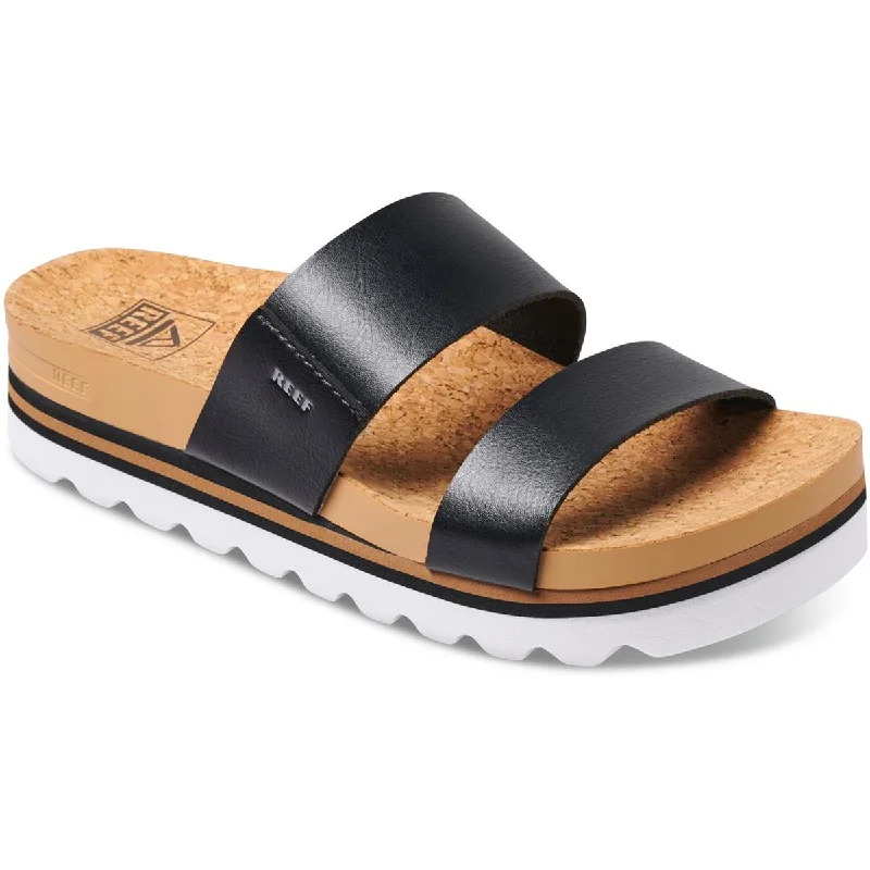 Women's Ankle - Strap Sandals with a Block Heel in Red for a Sophisticated StyleReef Womens Cushion Vista Hi Padded Insole Slide Sandals Women's Ankle - Strap Sandals with a Block Heel in Red for a Sophisticated StyleReef Womens Cushion Vista Hi Padded Insole Slide Sandals