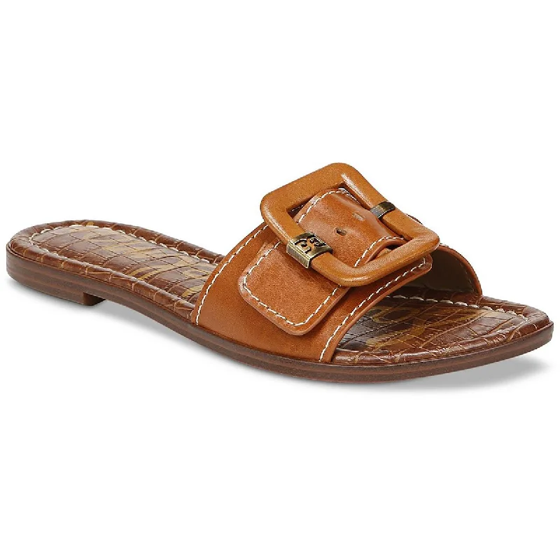 Elastic - Strap Women's Sandals with a Padded Toe in Teal for Easy On - and - OffSam Edelman Womens Gaige Leather Slip On Slide Sandals Elastic - Strap Women's Sandals with a Padded Toe in Teal for Easy On - and - OffSam Edelman Womens Gaige Leather Slip On Slide Sandals