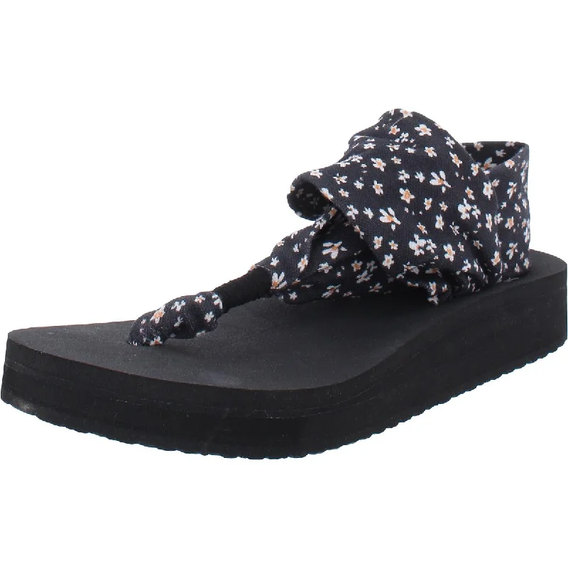 Plus Size Women's Wide - Width Platform Sandals in Black for Added Comfort and HeightSanuk Womens Sling Midform Floral Print Wedge Slide Sandals Plus Size Women's Wide - Width Platform Sandals in Black for Added Comfort and HeightSanuk Womens Sling Midform Floral Print Wedge Slide Sandals