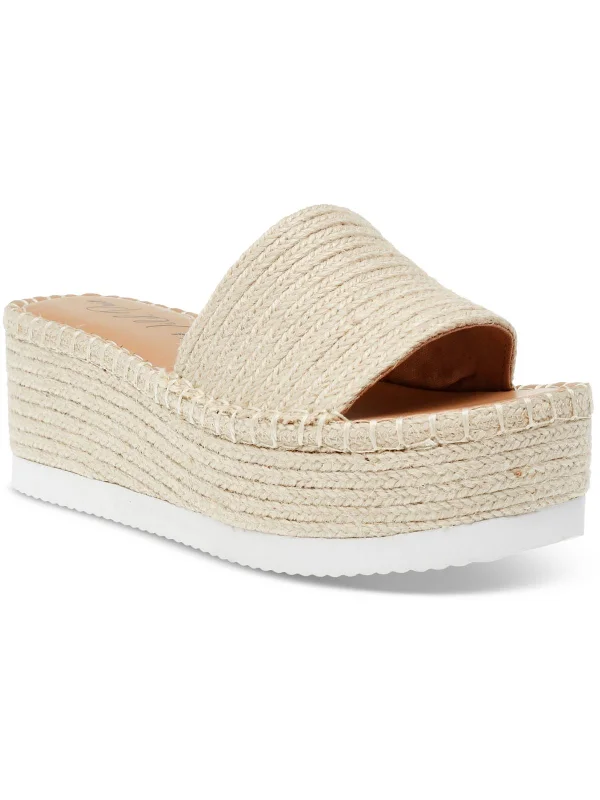 Lightweight Women's Mesh - Paneled Sandals in Yellow for BreathabilitySHERMER Womens Woven Slide Wedge Sandals