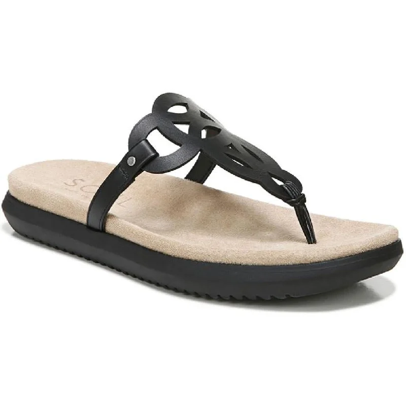 Plus Size Women's Wide - Width Platform Sandals in Black for Added Comfort and HeightSOUL Naturalizer Womens Janice Faux Leather Slides Thong Sandals Plus Size Women's Wide - Width Platform Sandals in Black for Added Comfort and HeightSOUL Naturalizer Womens Janice Faux Leather Slides Thong Sandals