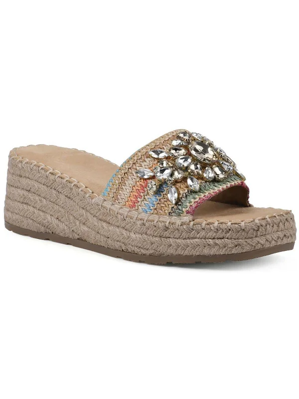 Women's Leather - Strapped Sandals with a Braided Detail in Brown for a Rustic AppealStitch Womens Wedges Espadrilles Women's Leather - Strapped Sandals with a Braided Detail in Brown for a Rustic AppealStitch Womens Wedges Espadrilles