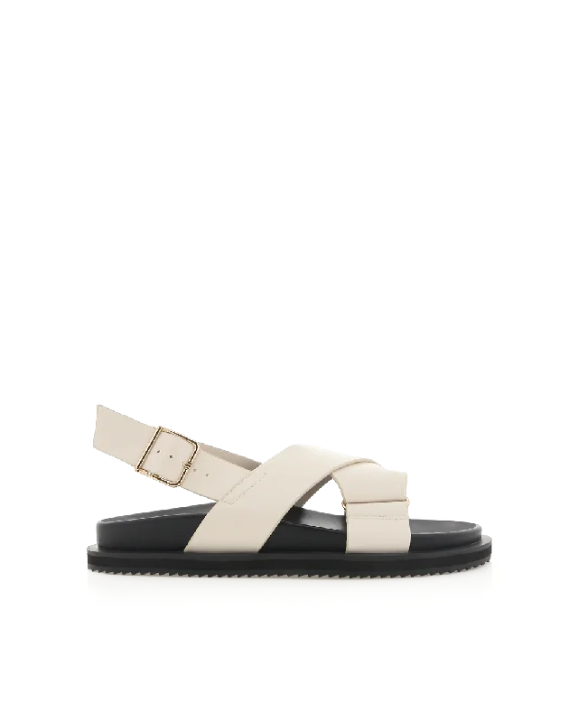 Women's Ankle - Strap Sandals with a Block Heel in Red for a Sophisticated StyleTRUDY - IVORY
