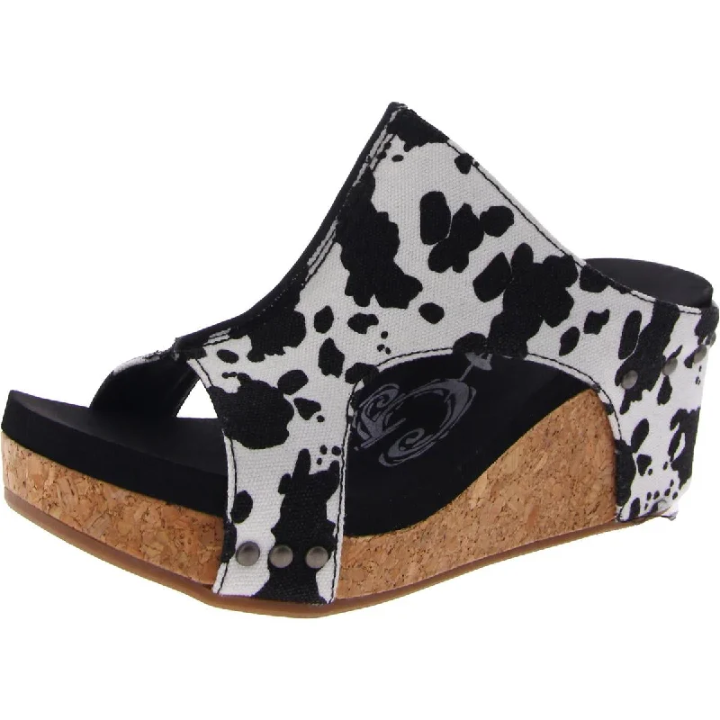 Women's Ankle - Strap Sandals with a Block Heel in Red for a Sophisticated StyleVery G Womens Besito Printed Wedge Sandals Women's Ankle - Strap Sandals with a Block Heel in Red for a Sophisticated StyleVery G Womens Besito Printed Wedge Sandals