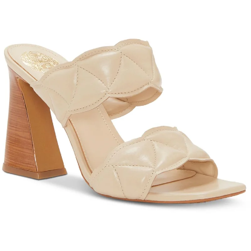 Shock - Absorbing Women's Sandals with a Soft Insole in Black for Active LifestylesVince Camuto Womens Renneya Leather Square Toe Mule Sandals Shock - Absorbing Women's Sandals with a Soft Insole in Black for Active LifestylesVince Camuto Womens Renneya Leather Square Toe Mule Sandals