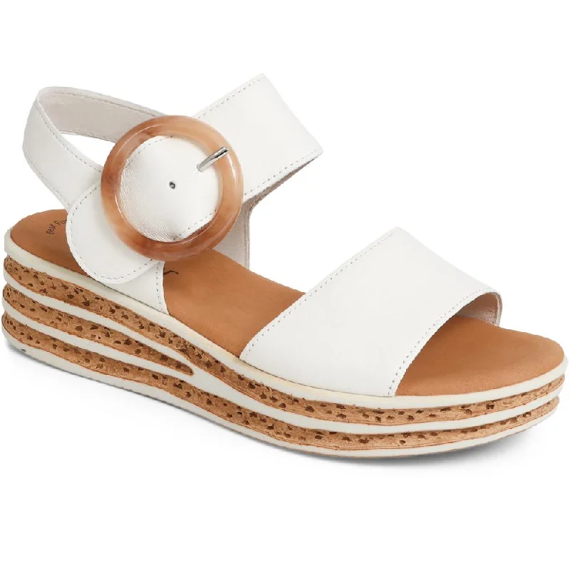 Shock - Absorbing Women's Sandals with a Soft Insole in Black for Active LifestylesWedge Sandals - GAB37522 / 323 653 Shock - Absorbing Women's Sandals with a Soft Insole in Black for Active LifestylesWedge Sandals - GAB37522 / 323 653