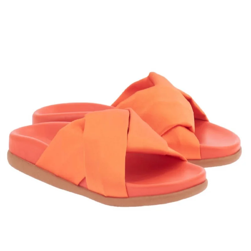 Plus Size Women's Wide - Width Platform Sandals in Black for Added Comfort and HeightWhitney Footbed Sandals In Coral Plus Size Women's Wide - Width Platform Sandals in Black for Added Comfort and HeightWhitney Footbed Sandals In Coral