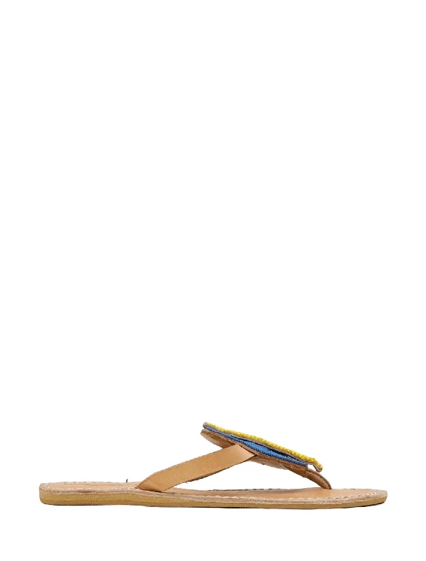 Lightweight Women's Mesh - Paneled Sandals in Yellow for BreathabilityWomen Blitz Flat Leather Sandal In Denim Blue W/ Yellow Lighting Bolt Lightweight Women's Mesh - Paneled Sandals in Yellow for BreathabilityWomen Blitz Flat Leather Sandal In Denim Blue W/ Yellow Lighting Bolt
