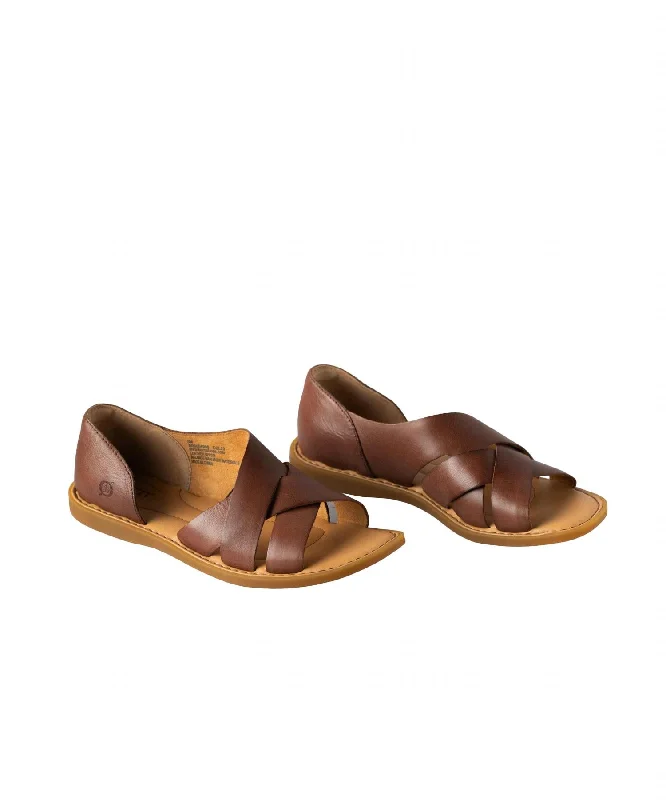 Women's Flat Slide Sandals with a Memory Foam Insole in White for All - Day ComfortWomen Ithica Sandal In Brown Women's Flat Slide Sandals with a Memory Foam Insole in White for All - Day ComfortWomen Ithica Sandal In Brown