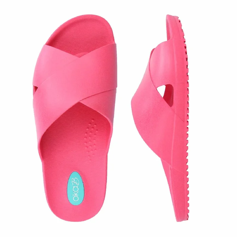 Women's Strappy Gladiator Sandals with Buckle Closures in Tan for a Boho LookWomen Maxell Slide In Neon Pink Women's Strappy Gladiator Sandals with Buckle Closures in Tan for a Boho LookWomen Maxell Slide In Neon Pink