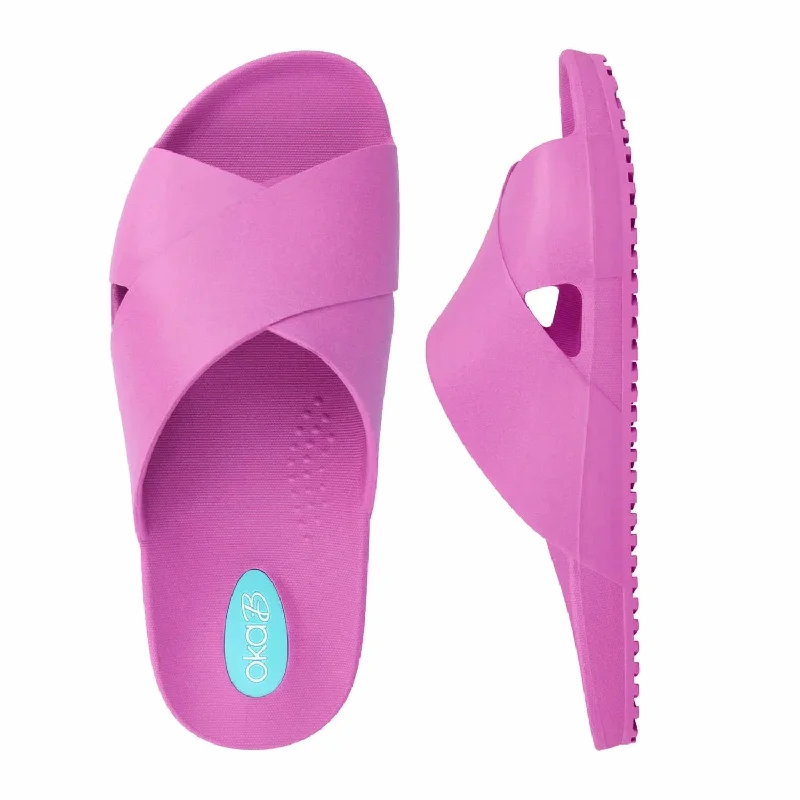 Waterproof Women's Rubber Beach Sandals with Arch Support in Blue for Water ActivitiesWomen Maxell Slide In Orchid Purple Waterproof Women's Rubber Beach Sandals with Arch Support in Blue for Water ActivitiesWomen Maxell Slide In Orchid Purple