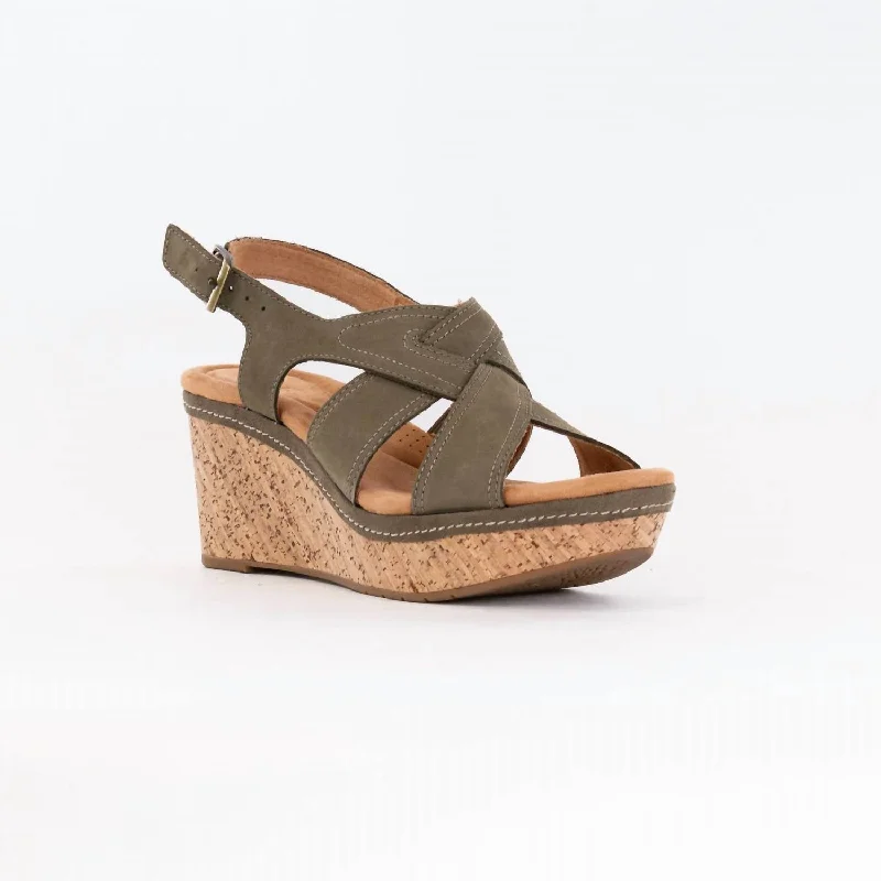 Women's Leather - Strapped Sandals with a Braided Detail in Brown for a Rustic AppealWomen's Elleri Rae Sandal In Olive Nubuck Women's Leather - Strapped Sandals with a Braided Detail in Brown for a Rustic AppealWomen's Elleri Rae Sandal In Olive Nubuck