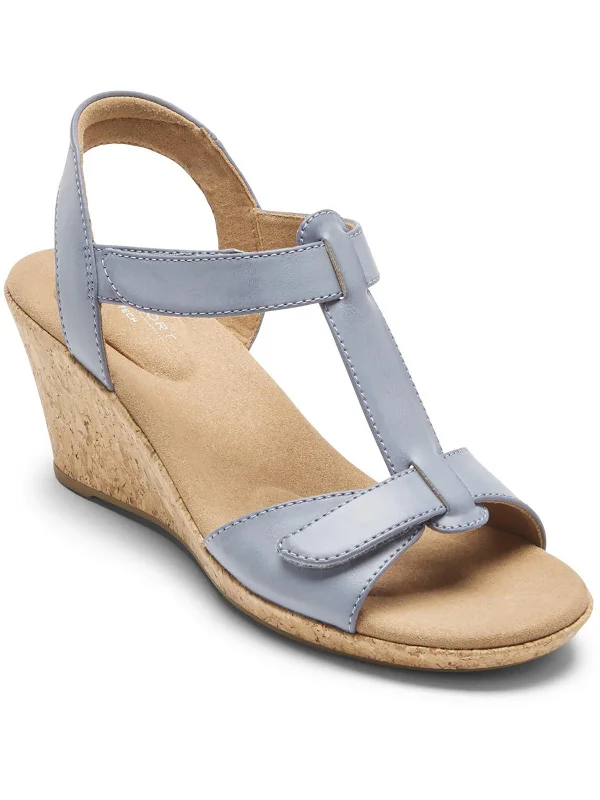 Shock - Absorbing Women's Sandals with a Soft Insole in Black for Active LifestylesWomens Faux Leather T-Strap Slingback Sandals Shock - Absorbing Women's Sandals with a Soft Insole in Black for Active LifestylesWomens Faux Leather T-Strap Slingback Sandals