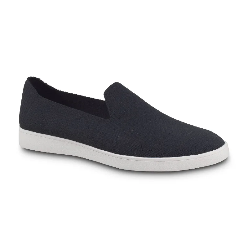Women's Flat Slide Sandals with a Memory Foam Insole in White for All - Day ComfortWomens Hush Puppies Martini Black Flyknit Slip-On Sandals Shoes Women's Flat Slide Sandals with a Memory Foam Insole in White for All - Day ComfortWomens Hush Puppies Martini Black Flyknit Slip-On Sandals Shoes