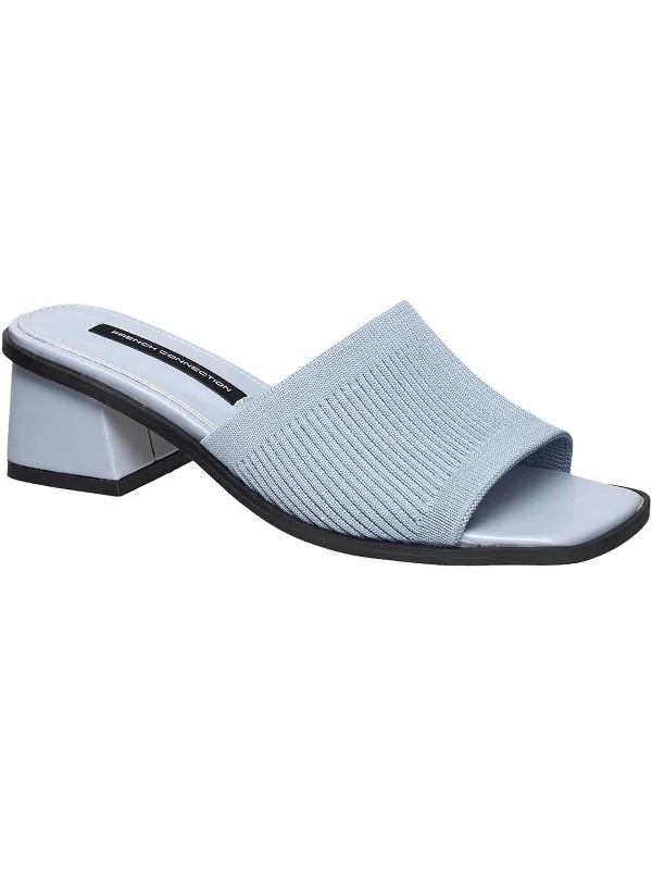 Shock - Absorbing Women's Sandals with a Soft Insole in Black for Active LifestylesWomens Knit Slip-On Slide Sandals Shock - Absorbing Women's Sandals with a Soft Insole in Black for Active LifestylesWomens Knit Slip-On Slide Sandals