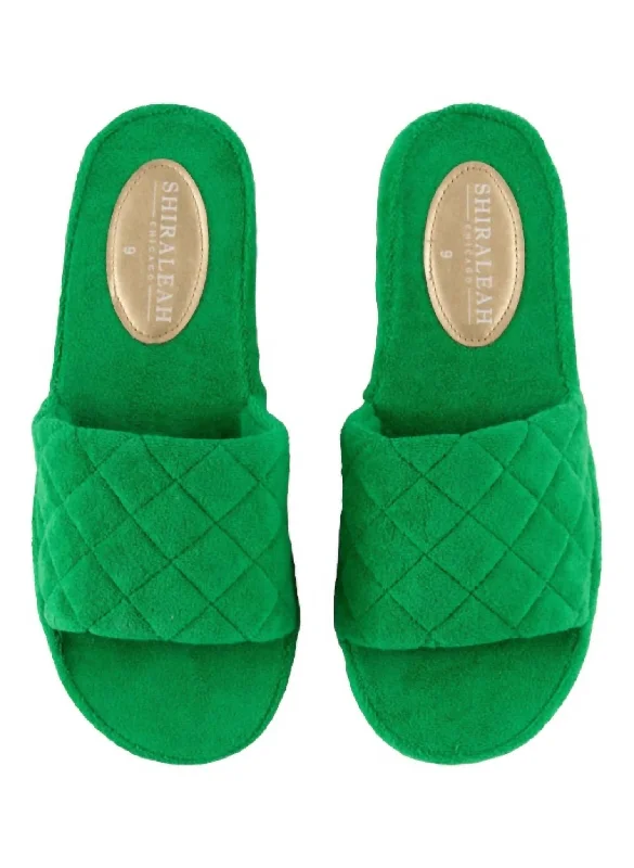 Women's Cork - Soled Espadrille Sandals with a Rope - Trimmed Upper in Navy for a Summer VibeWomen's Sol Pool Slides In Green