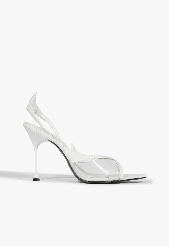 Sustainable Women's Recycled Material Sandals in Beige for Eco - Conscious ShoppersZya Sling Patent Leather Sandal