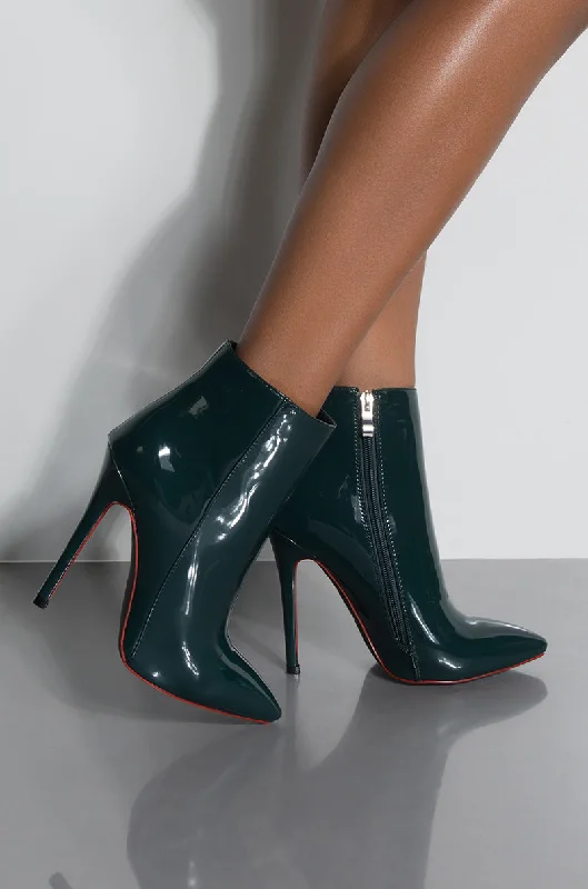PAULINA DARK GREEN PATENT