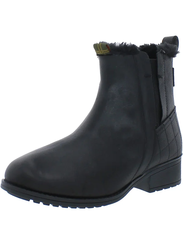 Women's Wedge - Heeled Ankle Boots in Navy Blue for a Comfortable and Trendy OptionPRIMROSE Womens Leather Faux Fur Lining Ankle Boots Women's Wedge - Heeled Ankle Boots in Navy Blue for a Comfortable and Trendy OptionPRIMROSE Womens Leather Faux Fur Lining Ankle Boots