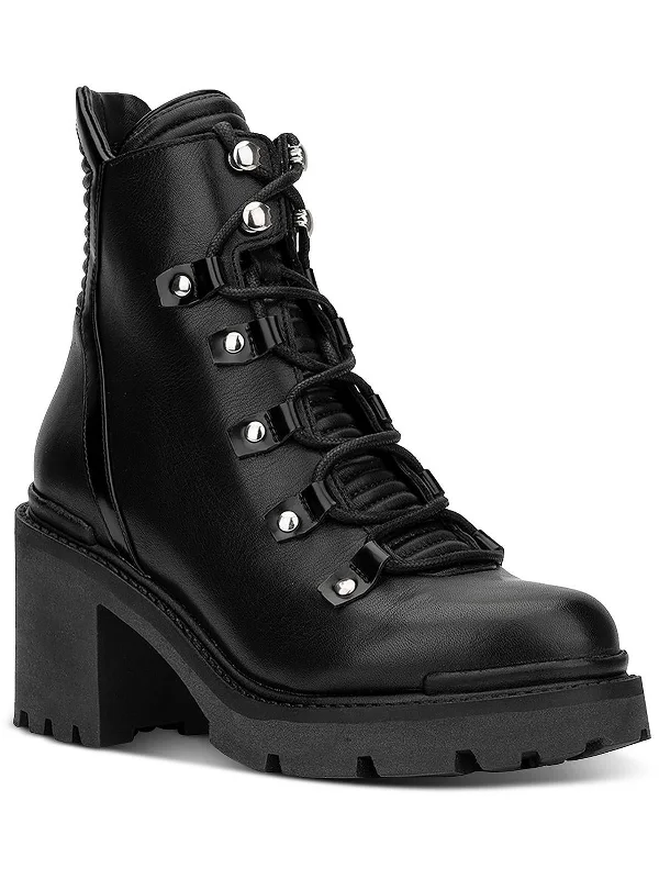 Women's Combat Boots with Studded Details in Olive Green for an Edgy Punk LookValia Womens Leather Ankle Combat & Lace-up Boots Women's Combat Boots with Studded Details in Olive Green for an Edgy Punk LookValia Womens Leather Ankle Combat & Lace-up Boots